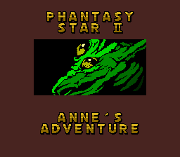 [SegaNet] Phantasy Star II - Anne's Adventure (Japan) Title Screen